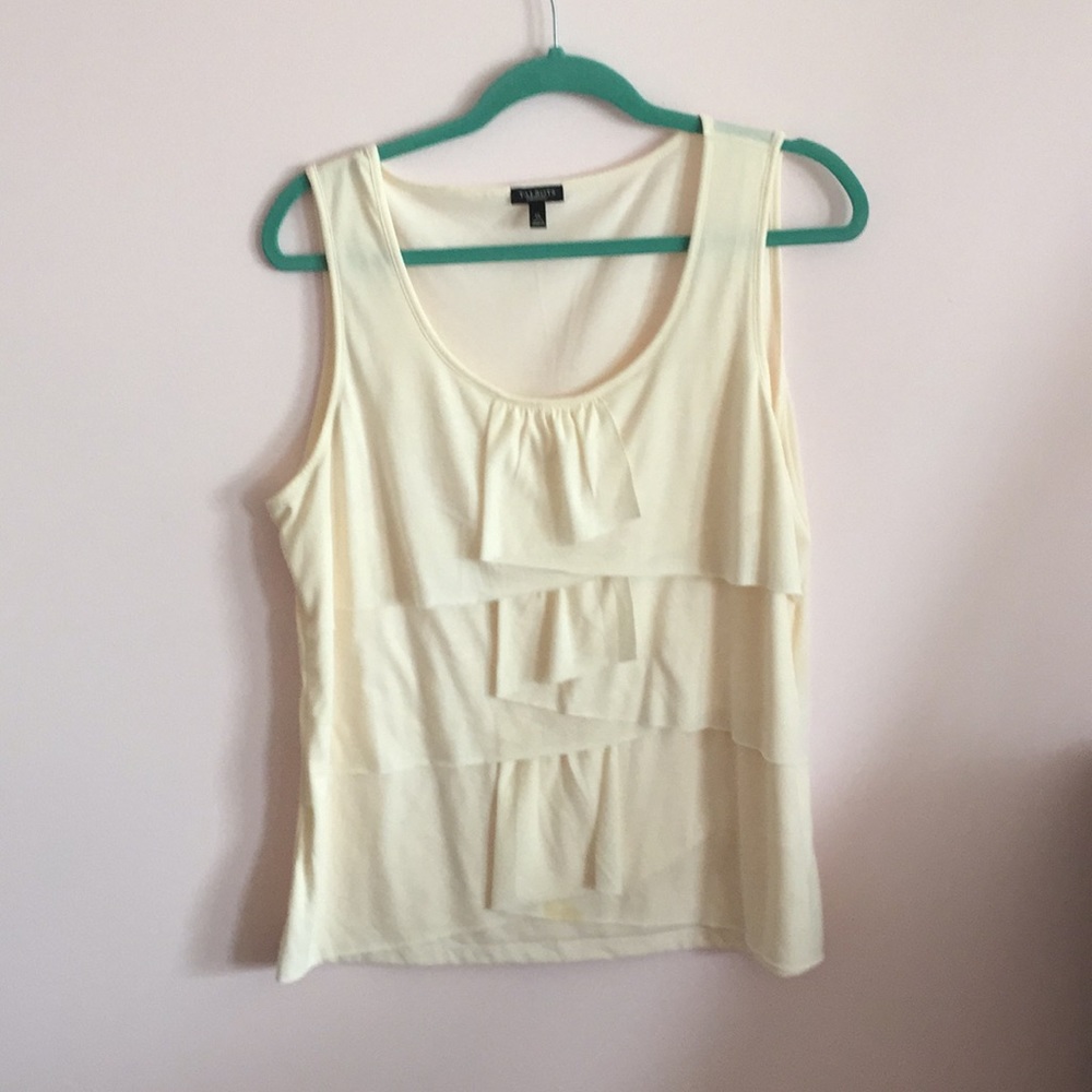 Ivory Talbots ruffle top